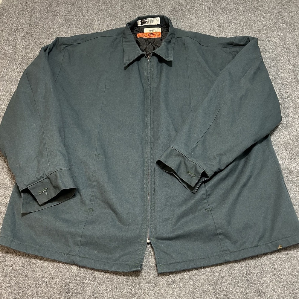 Vintage Mechanic Detroit‎ Insulated Jacket Size 3XL Navy Blue Workwear Red Kap
